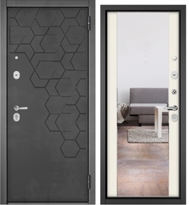 TRUST ECO 333 (184 бетон тёмный/ зеркало)