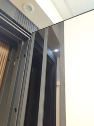 ПИКАССО (скол камня блэк+лакобель чёрная/белый мат)