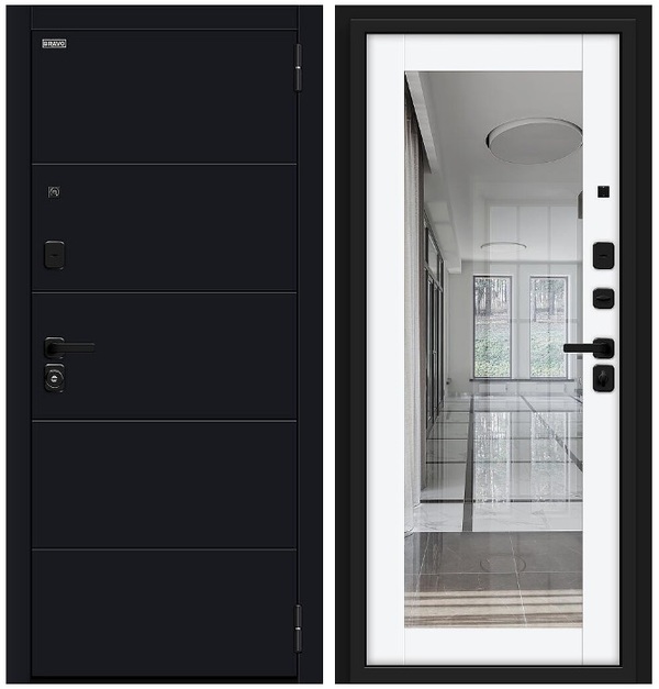 Флэт/SBlack (Black Shell/White Silk)