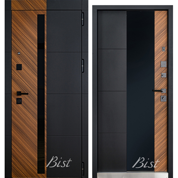 РЕНУАР (чёрный кварц/шпон орех нат)