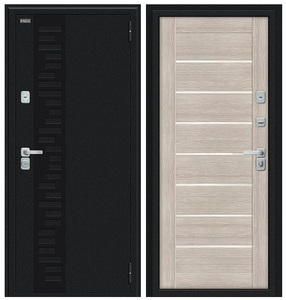 Thermo Техно Д2/BChrome (Букле черное/Cappuccino Veralinga) ТЕРМОРАЗРЫВ